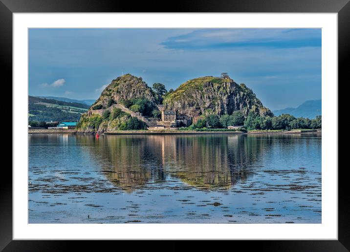 Dumbarton Castle Framed Mounted Print by Valerie Paterson