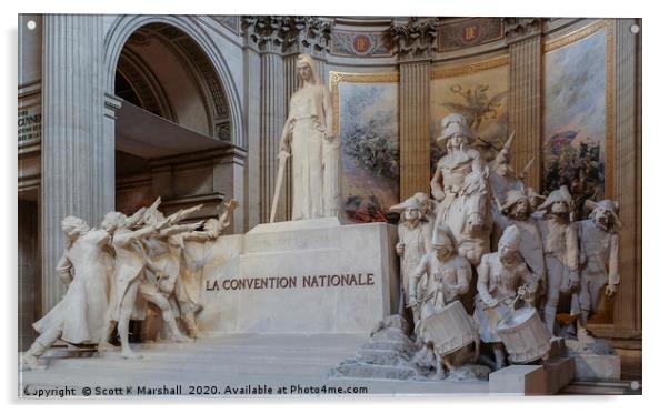 Pantheon La Convention Nationale Acrylic by Scott K Marshall