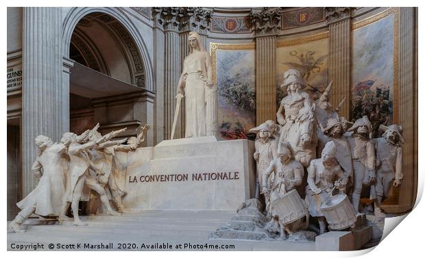 Pantheon La Convention Nationale Print by Scott K Marshall