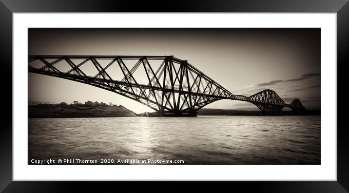 Forth Rail Bridge, Scotland. Framed Mounted Print by Phill Thornton