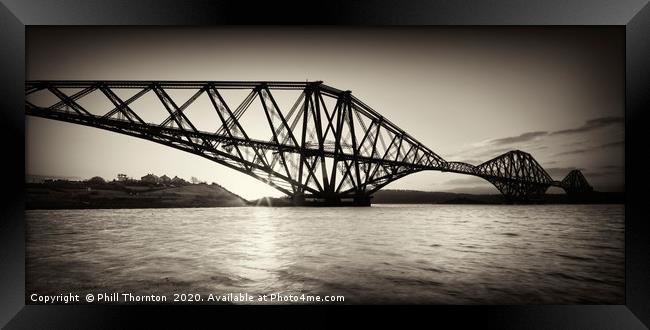 Forth Rail Bridge, Scotland. Framed Print by Phill Thornton