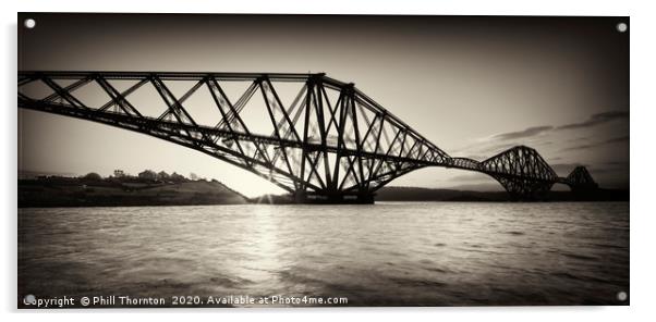 Forth Rail Bridge, Scotland. Acrylic by Phill Thornton