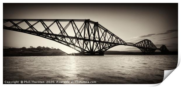 Forth Rail Bridge, Scotland. Print by Phill Thornton