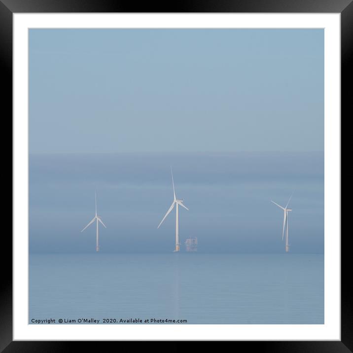 Wind Power in the Dee Framed Mounted Print by Liam Neon