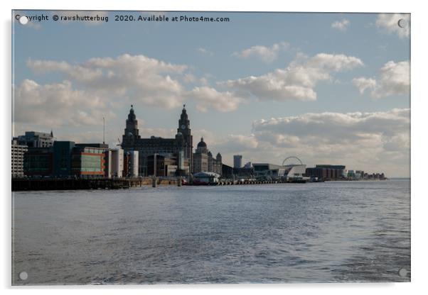 Liverpool Skyline Acrylic by rawshutterbug 