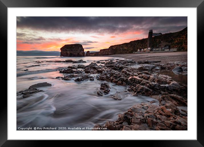 Marsden Sunrise Framed Mounted Print by Ray Pritchard
