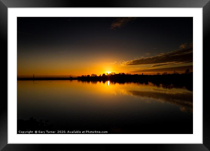 Ardsley Sunset I Framed Mounted Print by Gary Turner
