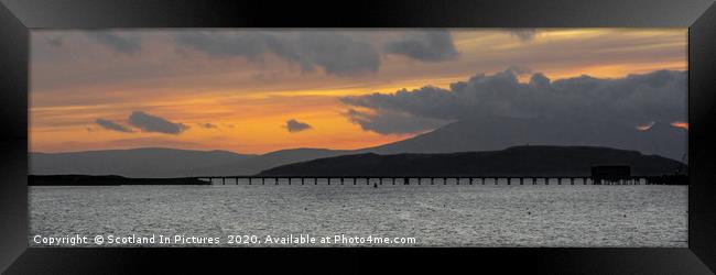 Sunset Over The Clyde Framed Print by Tylie Duff Photo Art