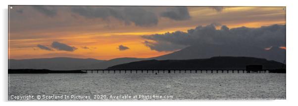Sunset Over The Clyde Acrylic by Tylie Duff Photo Art