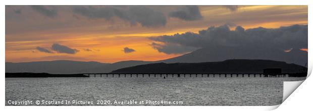 Sunset Over The Clyde Print by Tylie Duff Photo Art