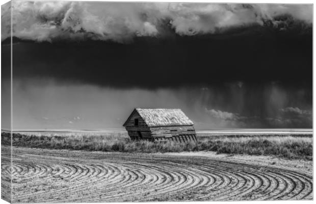 Oklahoma barn storm  Canvas Print by John Finney