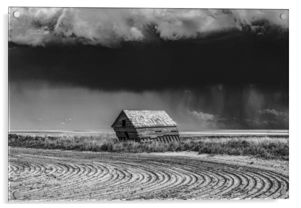 Oklahoma barn storm  Acrylic by John Finney