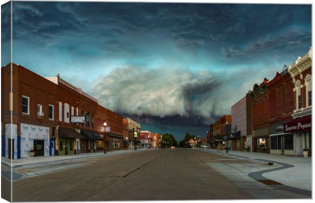 Wild West Supercell Canvas Print by John Finney
