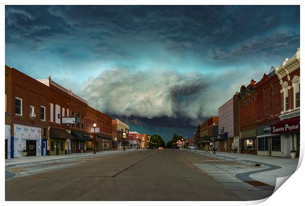 Wild West Supercell Print by John Finney