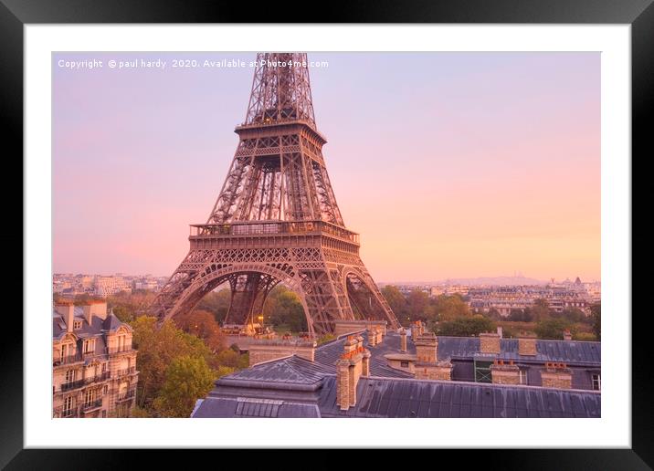 The Eiffel Tower. Paris.  France Framed Mounted Print by conceptual images