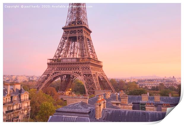 The Eiffel Tower. Paris.  France Print by conceptual images