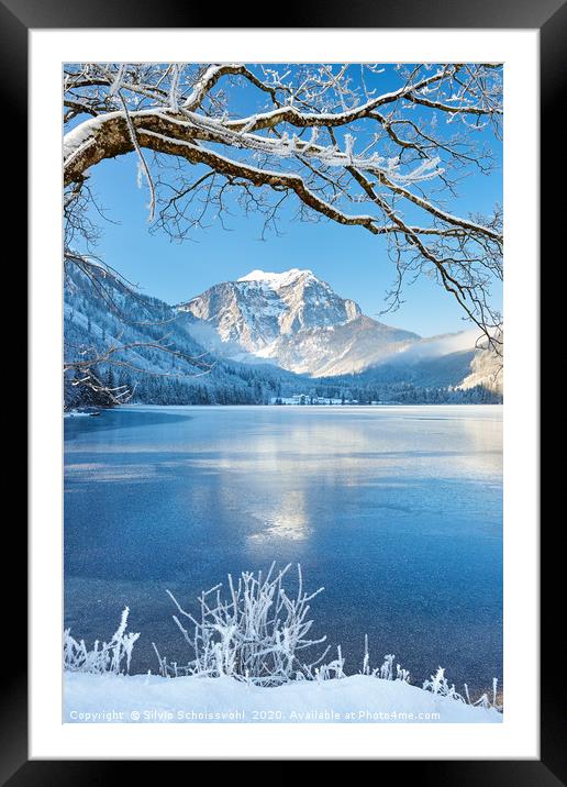 langbathsee in winter mood Framed Mounted Print by Silvio Schoisswohl