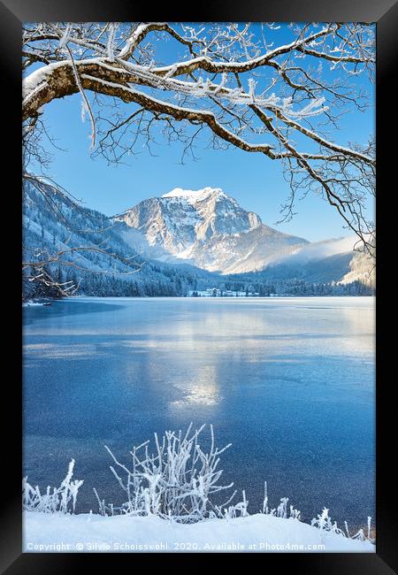 langbathsee in winter mood Framed Print by Silvio Schoisswohl