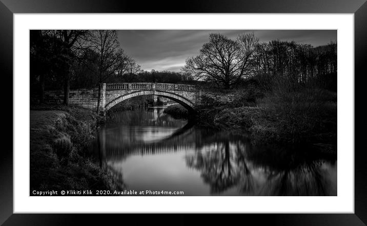 Pollok Park, White Cart Water Framed Mounted Print by Angela H
