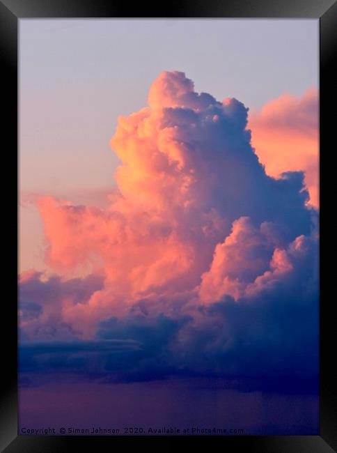 Thunder Cloud Framed Print by Simon Johnson
