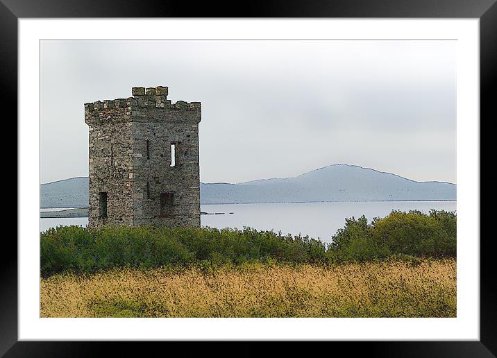 Irish Watch Tower Framed Mounted Print by Brian Beckett