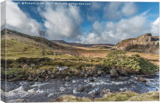 Blea Beck towards Cronkley Fell, Teesdale Canvas Print by Richard Laidler