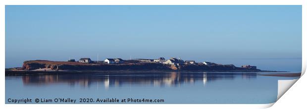 Hilbre Island Reflections at low tide Print by Liam Neon