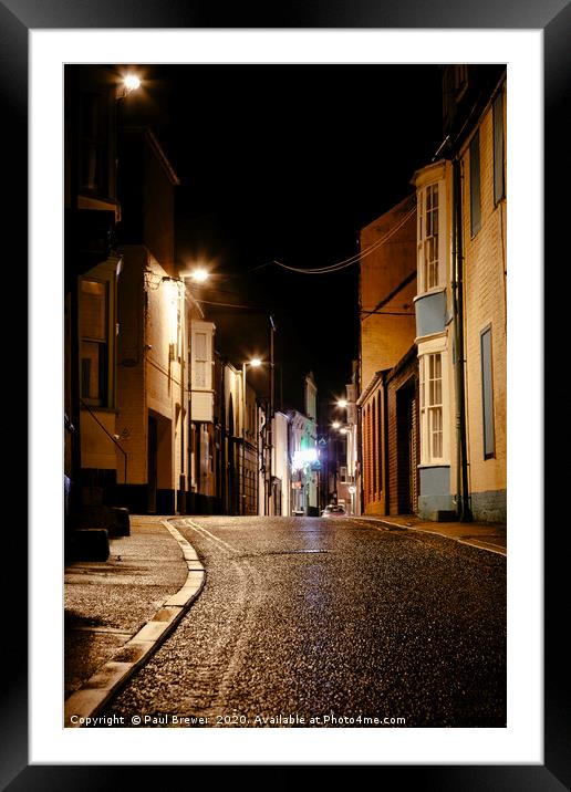 New Street in Weymouth Framed Mounted Print by Paul Brewer