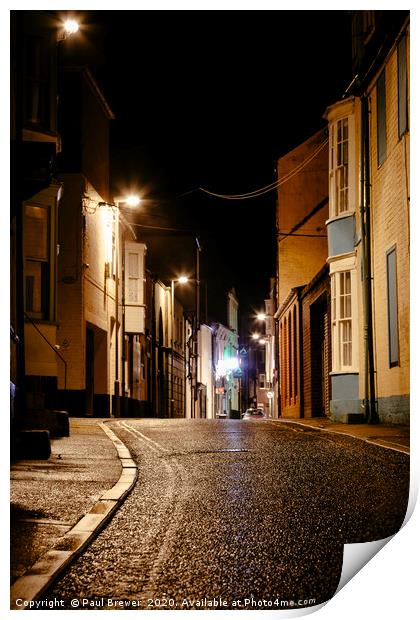 New Street in Weymouth Print by Paul Brewer
