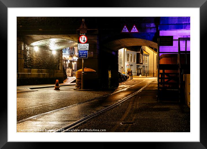 Under the Town Bridge Framed Mounted Print by Paul Brewer