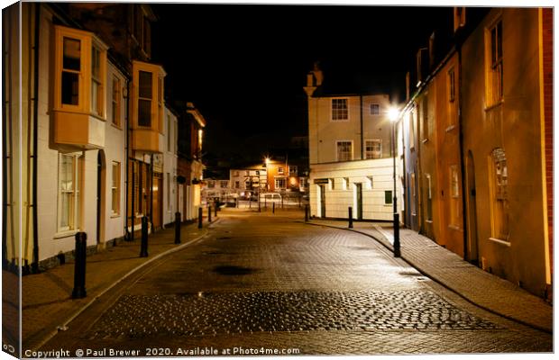 Cove Street Weymouth Canvas Print by Paul Brewer