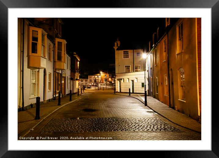 Cove Street Weymouth Framed Mounted Print by Paul Brewer