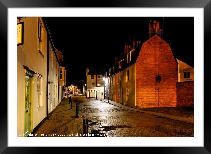 Cove Street Weymouth Framed Mounted Print by Paul Brewer