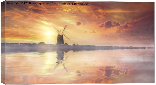 The Windmills of Your Mind Canvas Print by K7 Photography