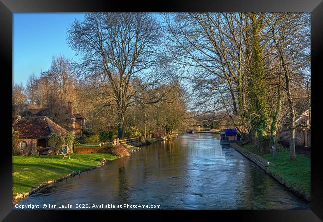 The Kennet and Avon at Woolhampton Framed Print by Ian Lewis