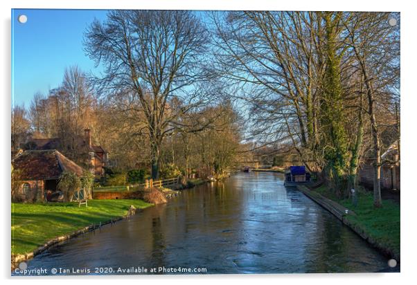 The Kennet and Avon at Woolhampton Acrylic by Ian Lewis