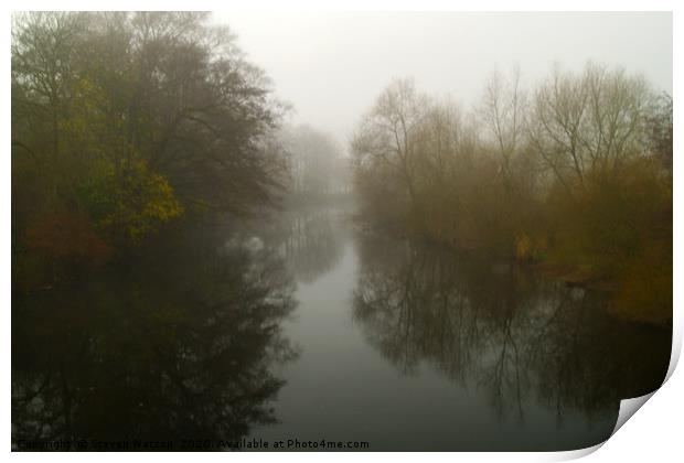 Foggy Aire Print by Steven Watson