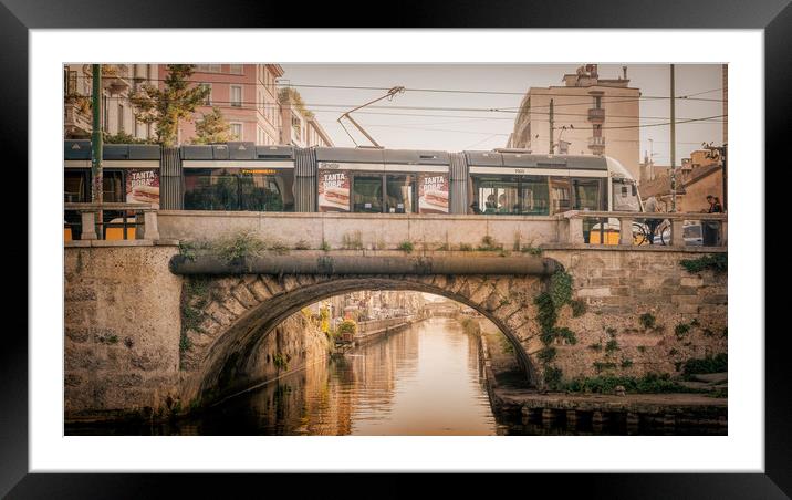 Milanese Tram#4 Framed Mounted Print by Richard Downs