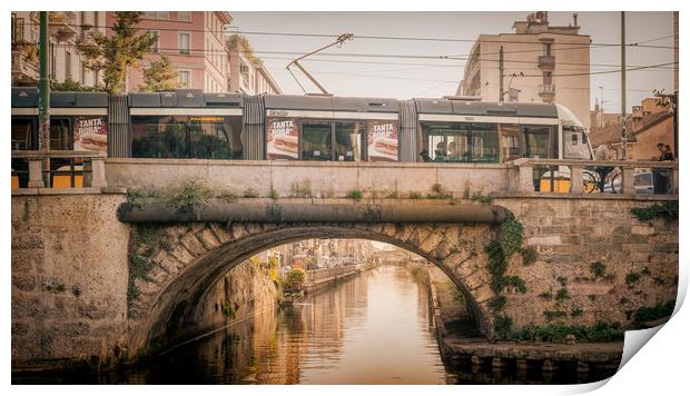Milanese Tram#4 Print by Richard Downs
