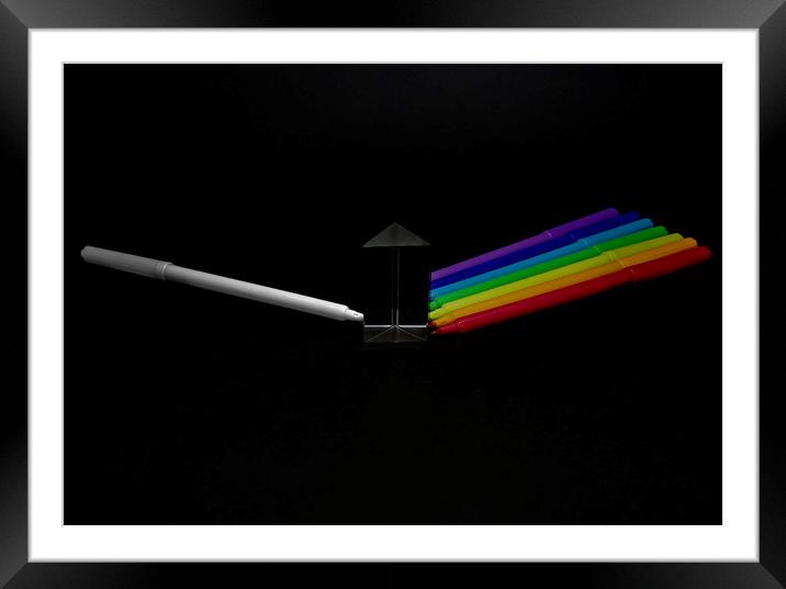 Prism Framed Mounted Print by Martin Smith