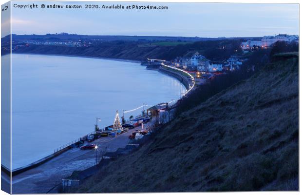 CHRISTMAS FILEY Canvas Print by andrew saxton