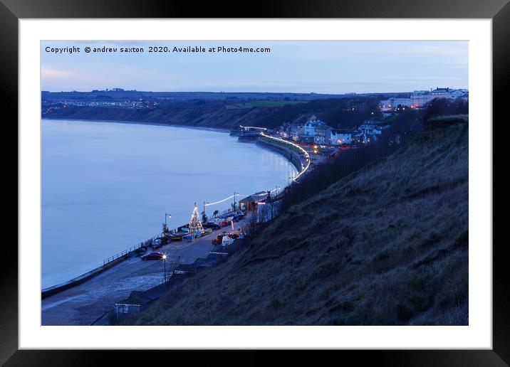 CHRISTMAS FILEY Framed Mounted Print by andrew saxton