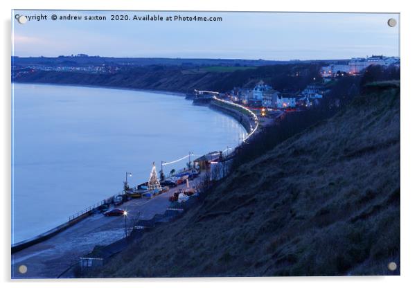 CHRISTMAS FILEY Acrylic by andrew saxton