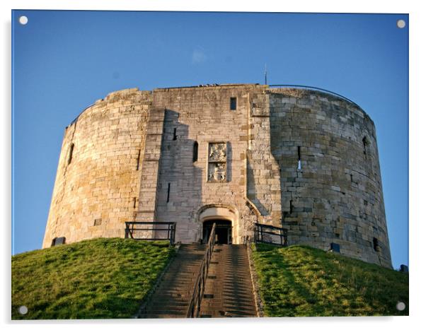 Clifford's Tower, York Acrylic by Martin Smith