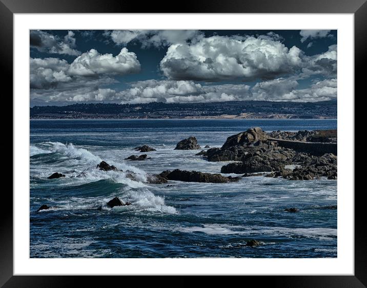 Dramatic Sea and Sky Framed Mounted Print by Darryl Brooks