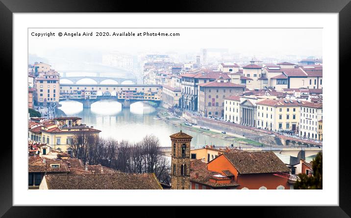 Florence. Framed Mounted Print by Angela Aird