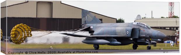 F-4E Phantom at RAF Fairford, Gloustershire Canvas Print by Clive Wells