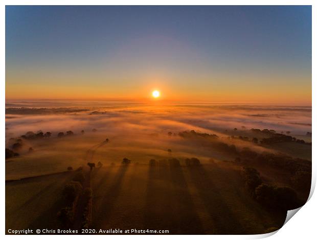 Sunrise  Print by Chris Brookes