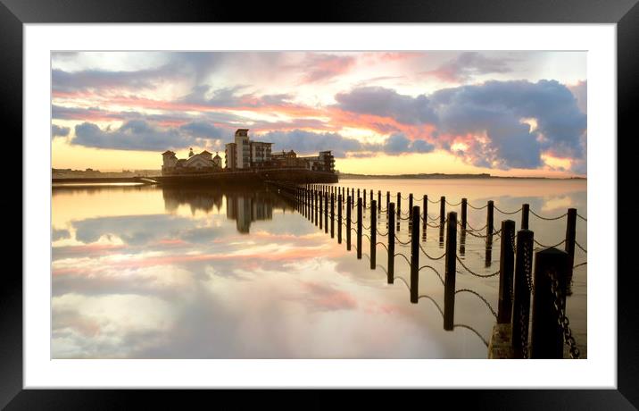 Knightstone Island, Weston-super-Mare Framed Mounted Print by David Neighbour