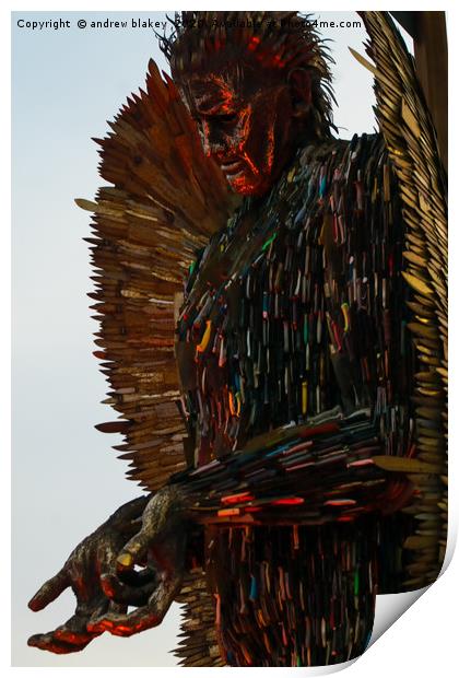 The Knife Angel: A Monument Against Violence Print by andrew blakey